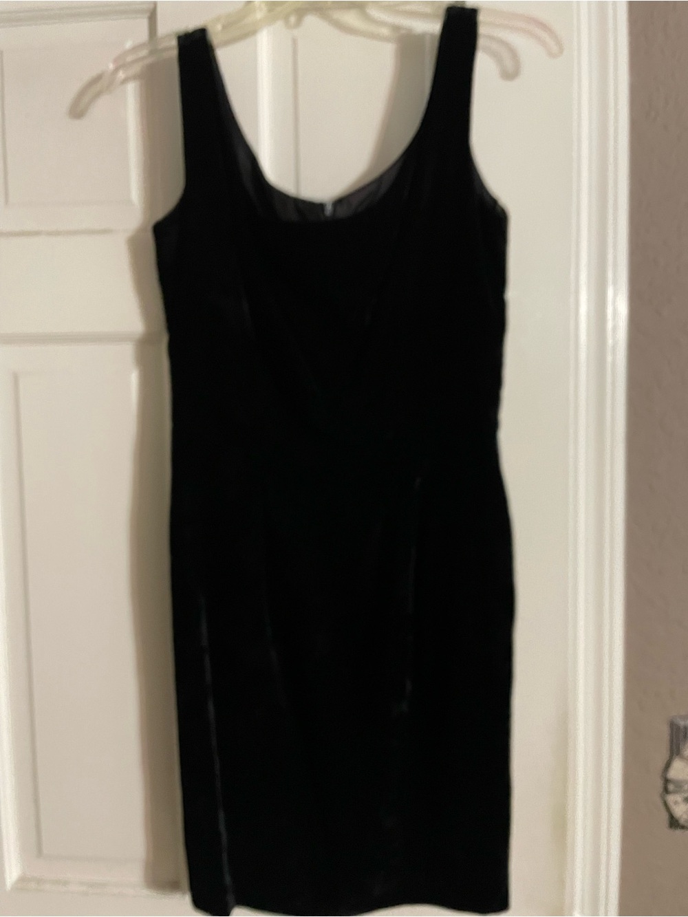 Cynthia Rowley Black Velvet Midi Dress